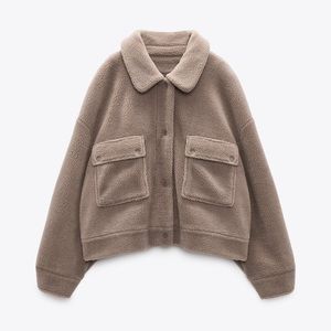 ZARA Sherpa Fleece Teddy Jacket